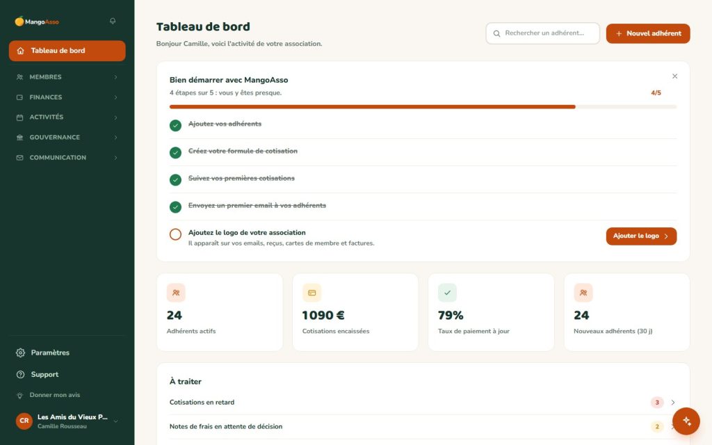 Logiciel de gestion d&rsquo;association : MangoAsso remplace le tableur